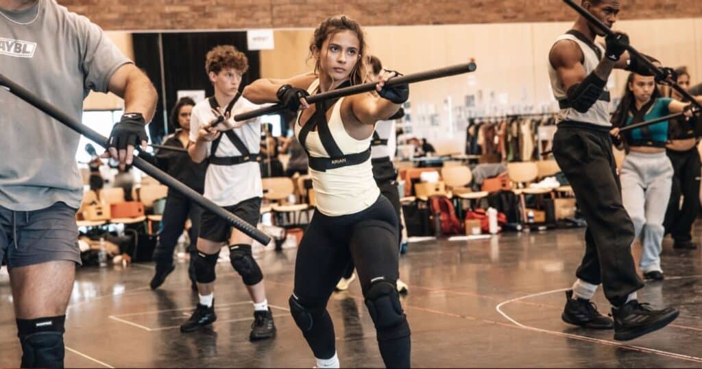 Rehearsals for The Hunger Games: On Stage - with sound by Autograph.